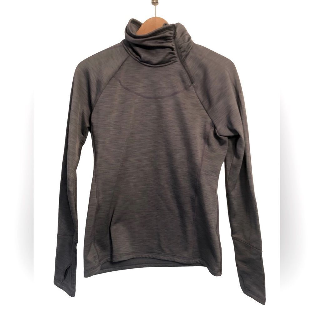 Athleta Blue Rushcreek 1/4 Zip Sweatshirt Womens Medium Fleece Top. Style 930275